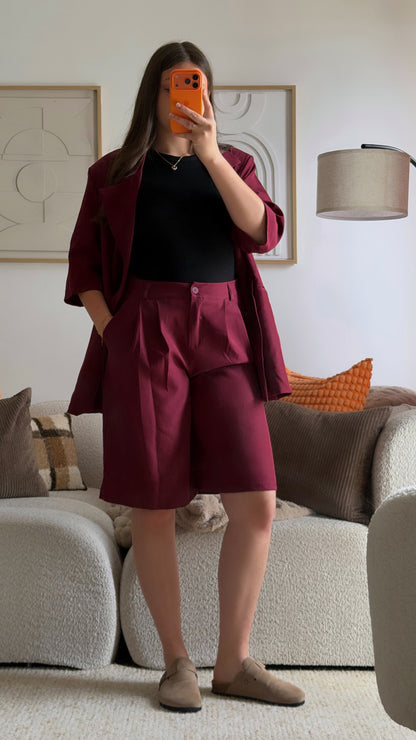 Blazer and Bermuda shorts set