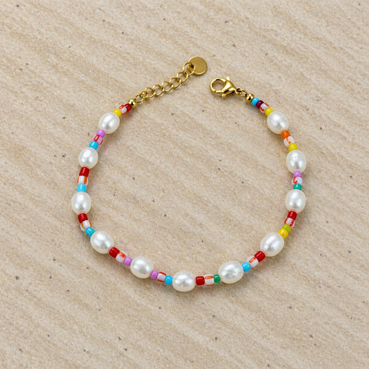 Bracelet - Rainbow Pearl